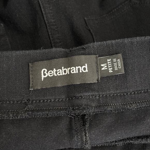 Betabrand Pants Women Medium Petite Black Jegging Ankle Straight Stretch Pull On - Picture 10 of 11